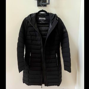 MICHAEL KORS Packable Hooded Down Jacket, Size Small